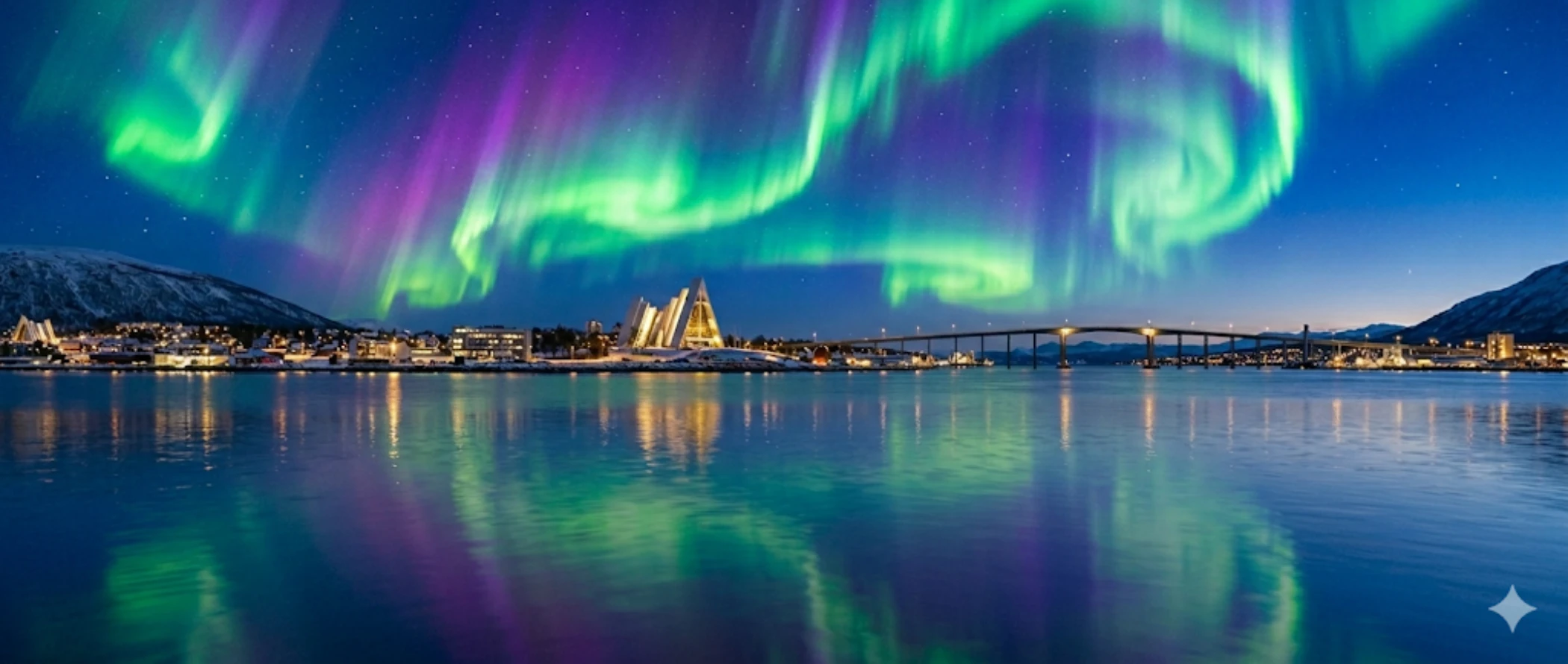 Northern Lights over Tromsøysund